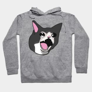 Yamero Crying Screaming Cat Meme Cute Japanese Kawaii Hoodie